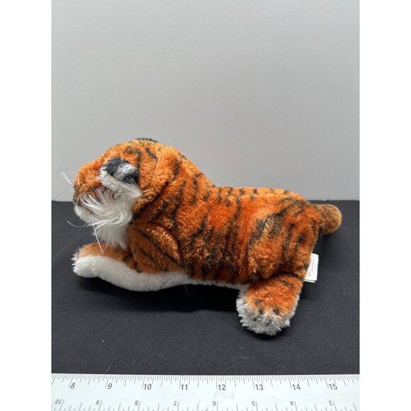 Classic Realistic Bangel Plush Stuffed Tiger Molded Head Carnival Design 9 Inche - Picture 3 of 7